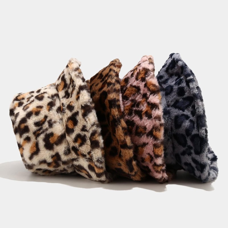 Dirholl Women's Winter Faux Fur Fuzzy Warm Bucket Hat - Image 2